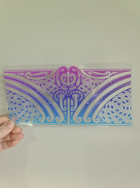 UV dtf transfer Maori design 23cmx11cm 16oz wrap #1233