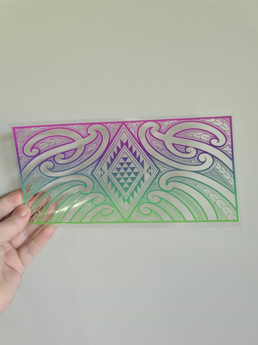 UV dtf Maori design 23cmx11cm 16oz wrap #628