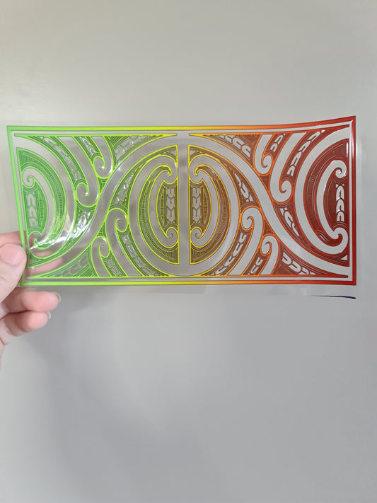 UV dtf Maori design 23cmx11cm 16oz wrap #290