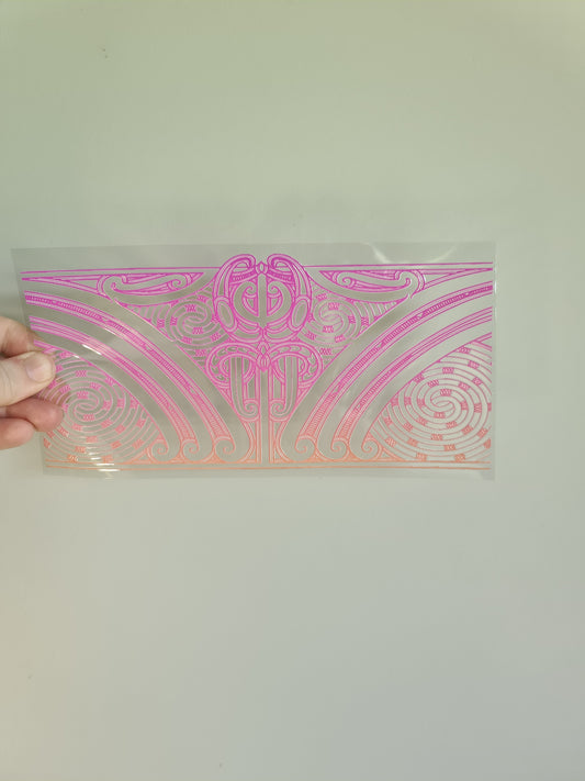 UV dtf transfer Maori design 23cmx11cm 16oz wrap #1335