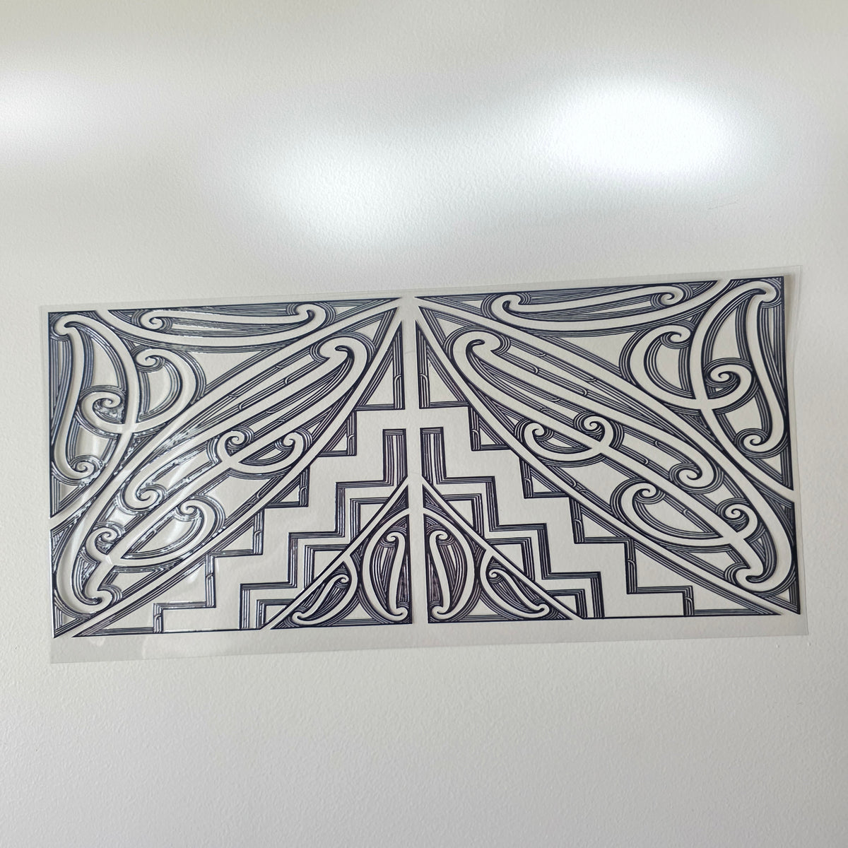 XL UV DTF DECAL MAORI DESIGN 38CMX17CM for touch lamps #79