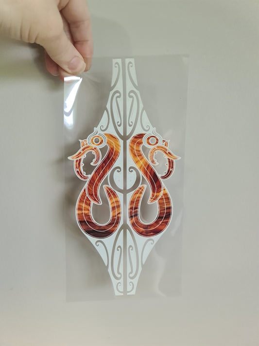 UV dtf transfer Maori design 23cmx11cm 16oz wrap #1267