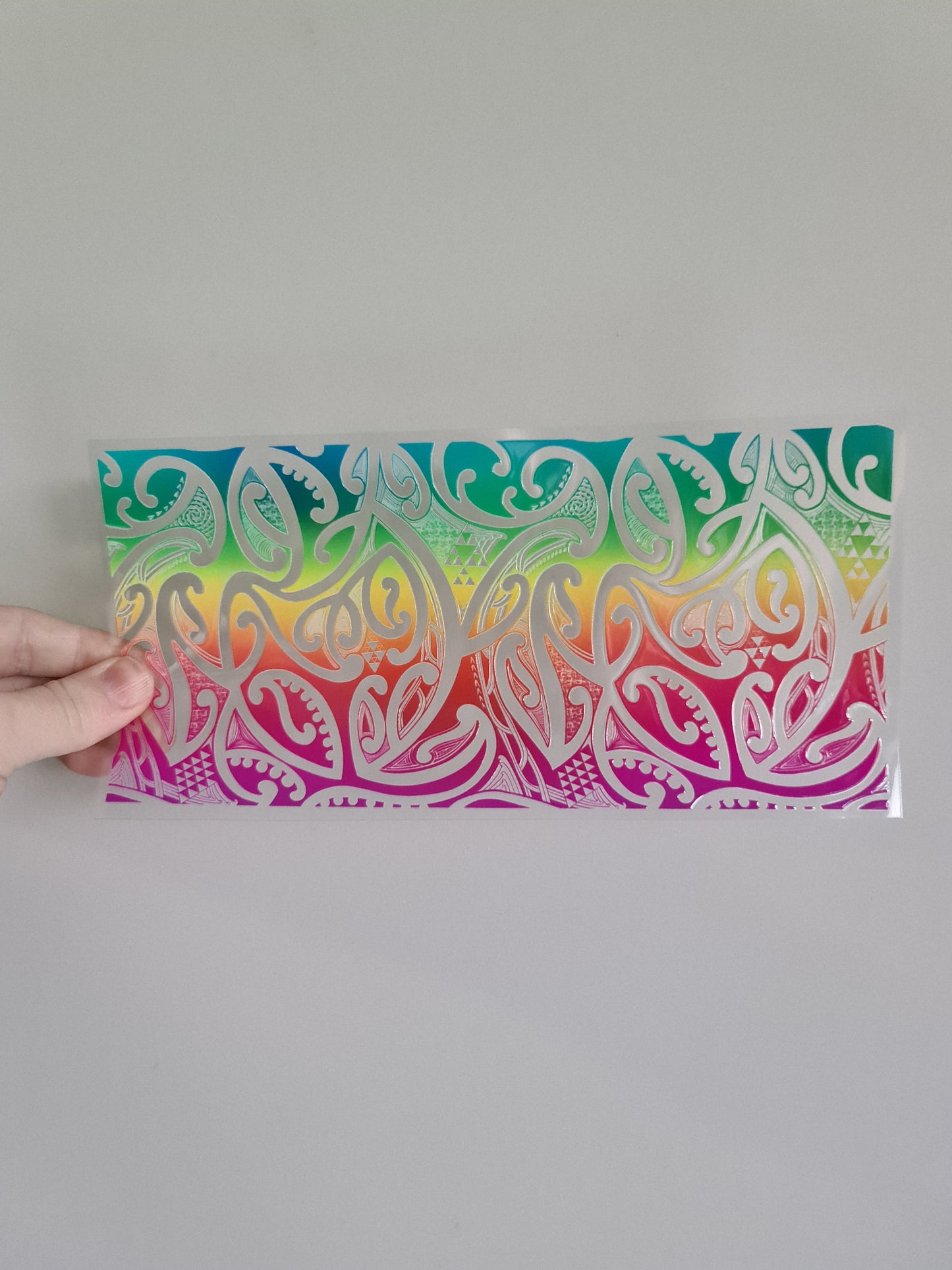UV dtf Maori design 23cmx11cm 16oz wrap #1152