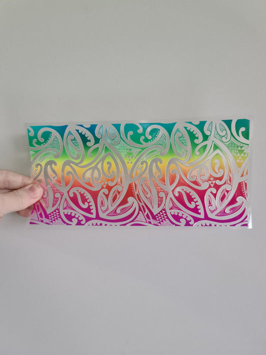 UV dtf Maori design 23cmx11cm 16oz wrap #1152