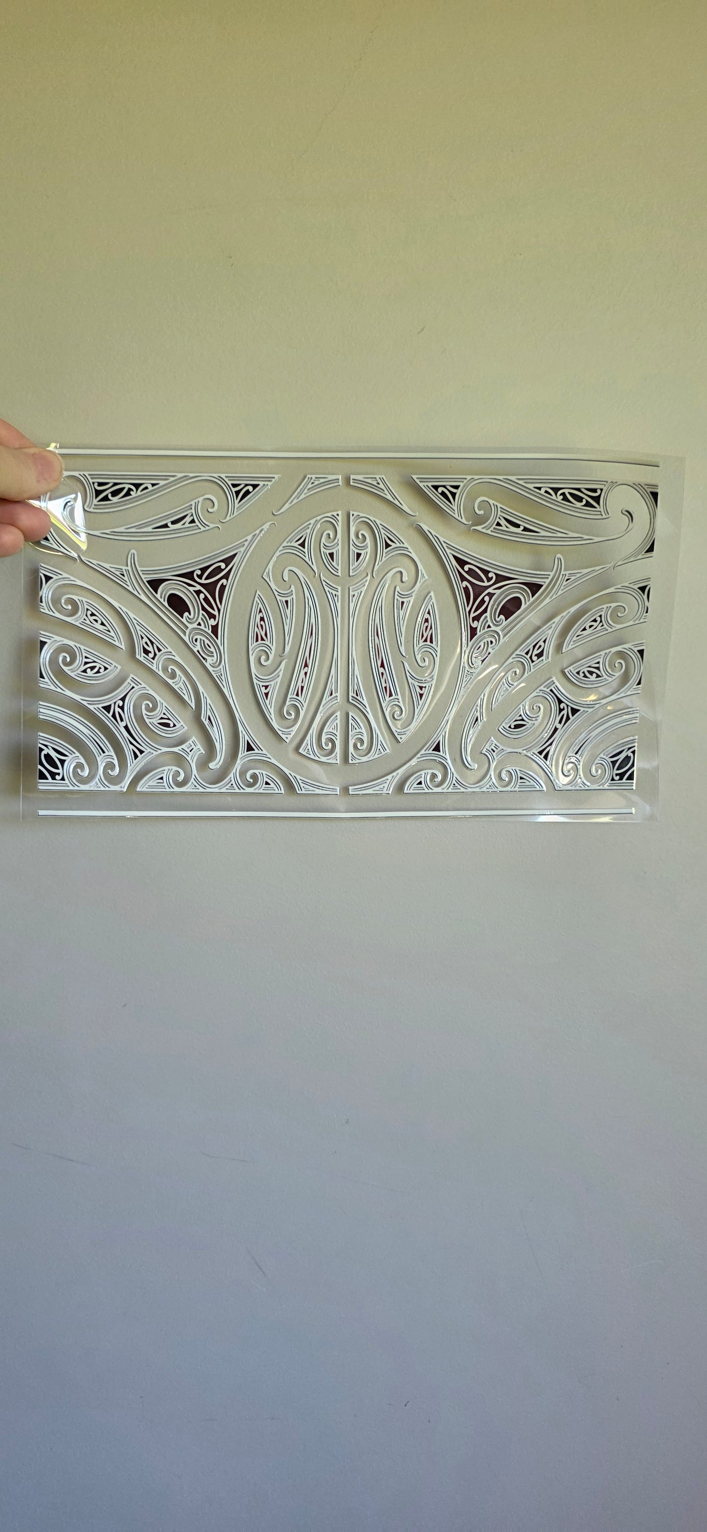 XL UV DTF DECAL MAORI DESIGN 28CMX17CM for touch lamps #188