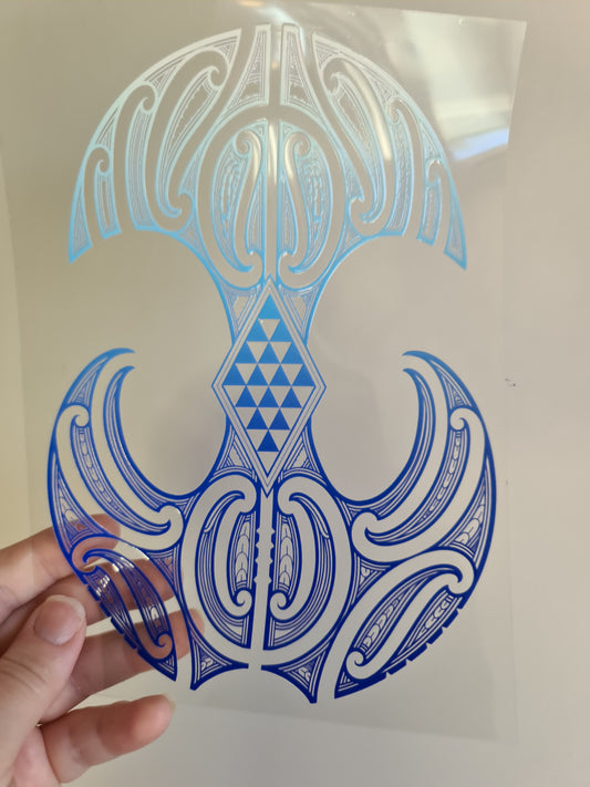 UV dtf Maori design A5 size 21cmx 14.8cm #332