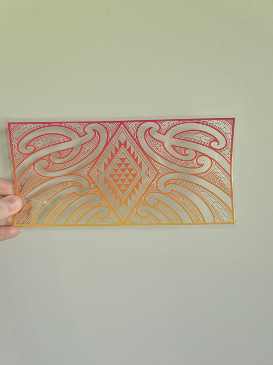 UV dtf Maori design 23cmx11cm 16oz wrap #680