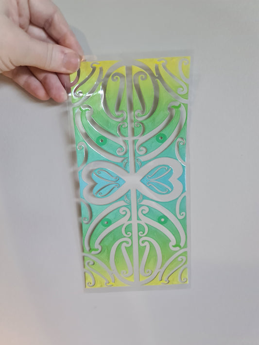 UV dtf Maori design 23cmx11cm 16oz wrap #880