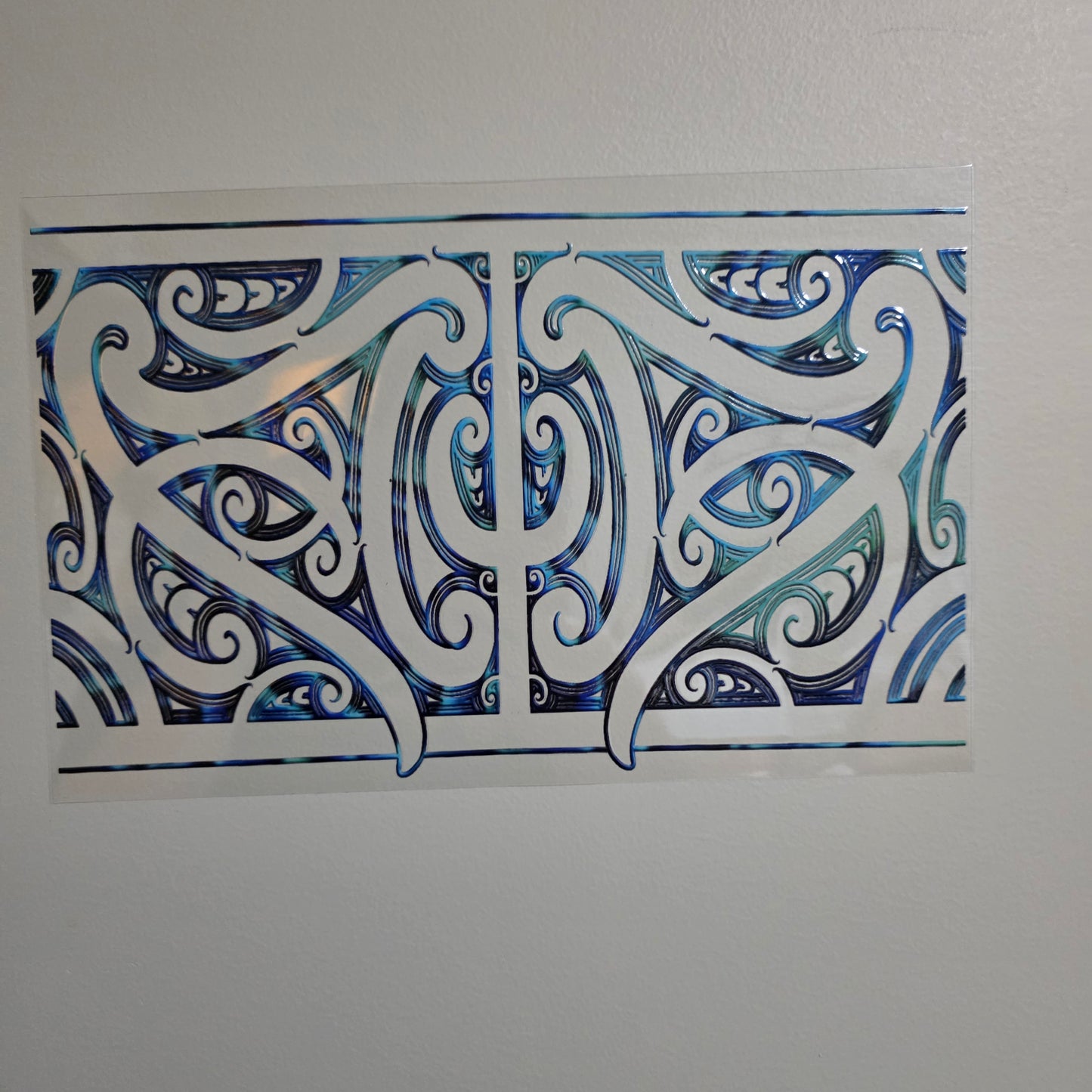 XL UV DTF DECAL MAORI DESIGN 28CMX17CM for touch lamps #232