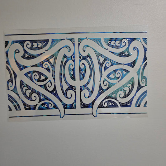 XL UV DTF DECAL MAORI DESIGN 28CMX17CM for touch lamps #232