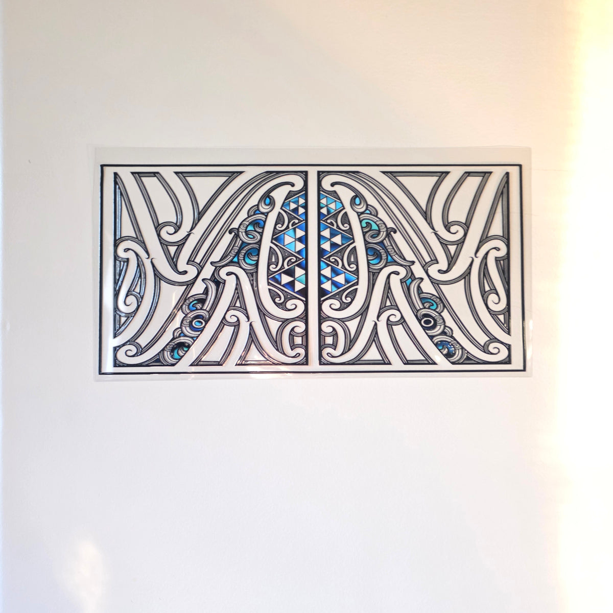 30cmx 15cm size UV DTF DECAL MAORI DESIGN for Table lamps #27