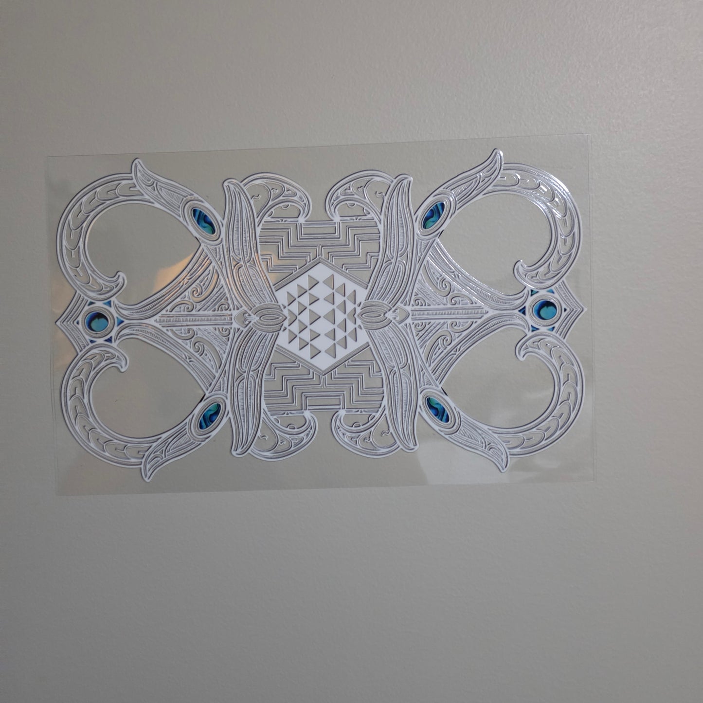 XL UV DTF DECAL MAORI DESIGN 28CMX17CM for touch lamps #272