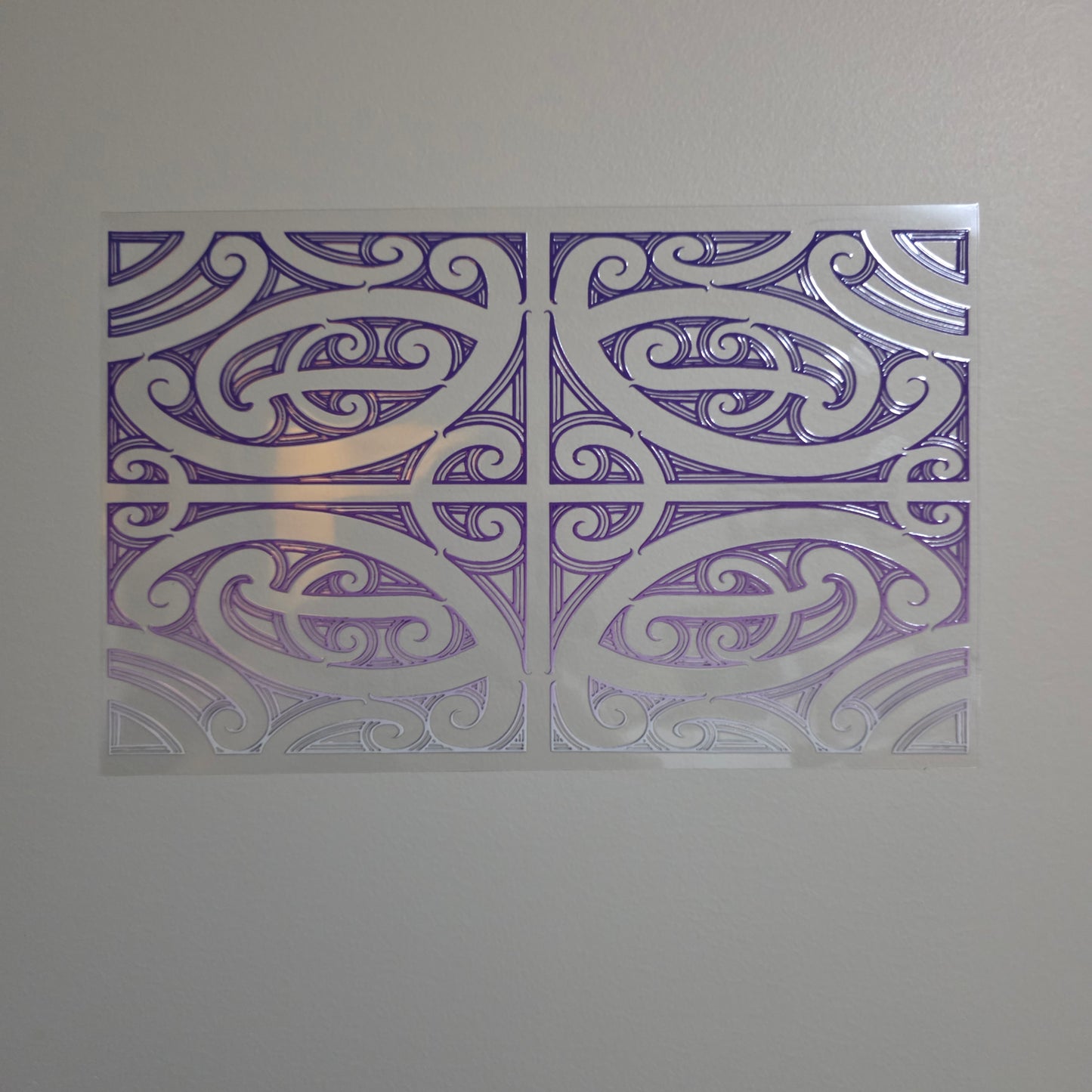 XL UV DTF DECAL MAORI DESIGN 28CMX17CM for touch lamps #258