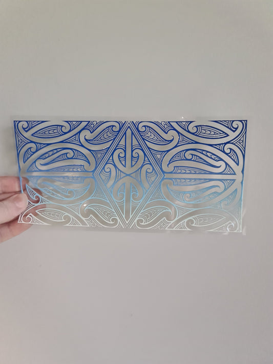 UV dtf Maori design 23cmx11cm 16oz wrap #1048