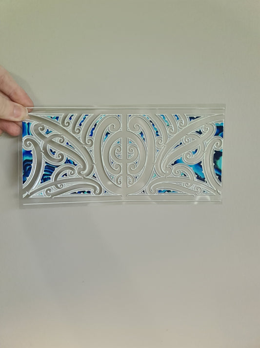 UV dtf transfer Maori design 23cmx11cm 16oz wrap #1164
