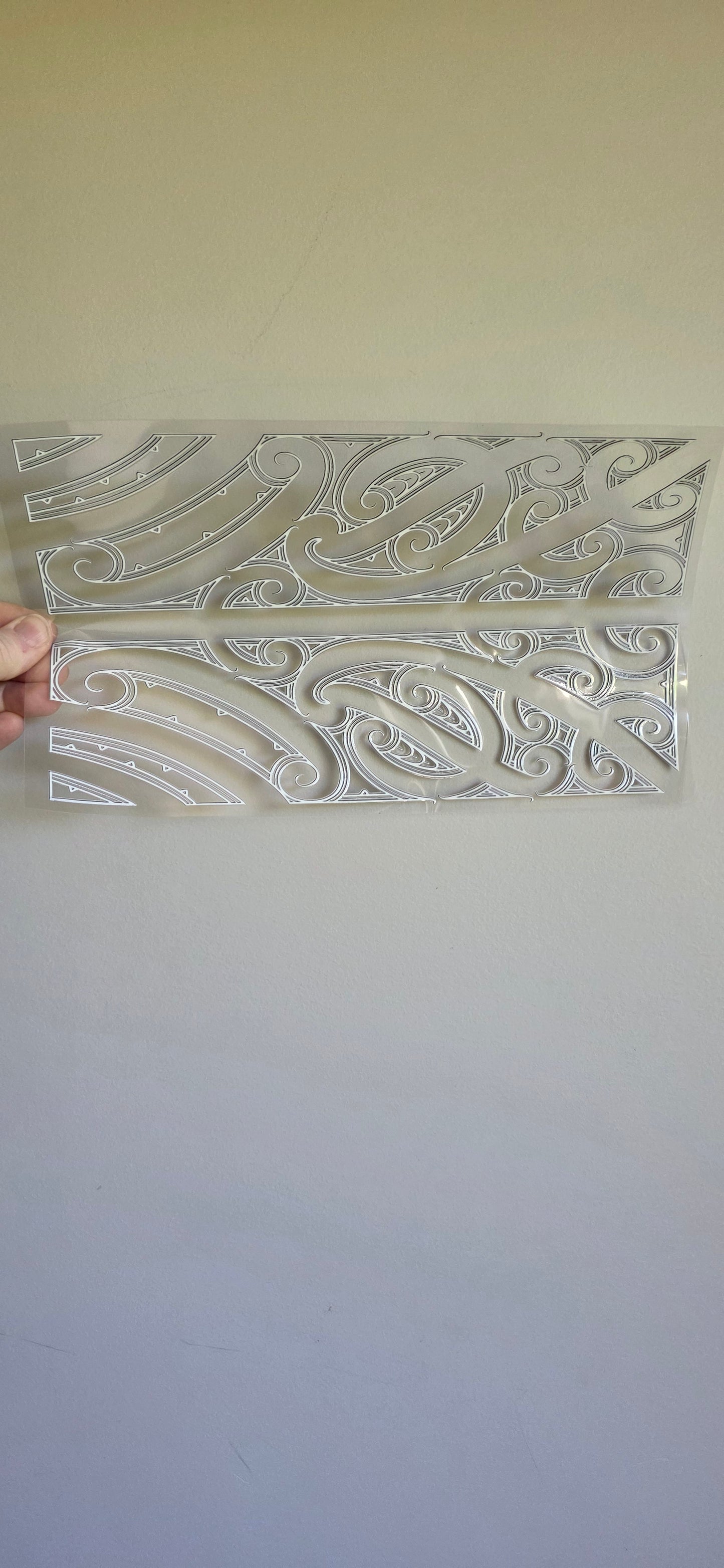 XL UV DTF DECAL MAORI DESIGN 28CMX17CM for touch lamps #172