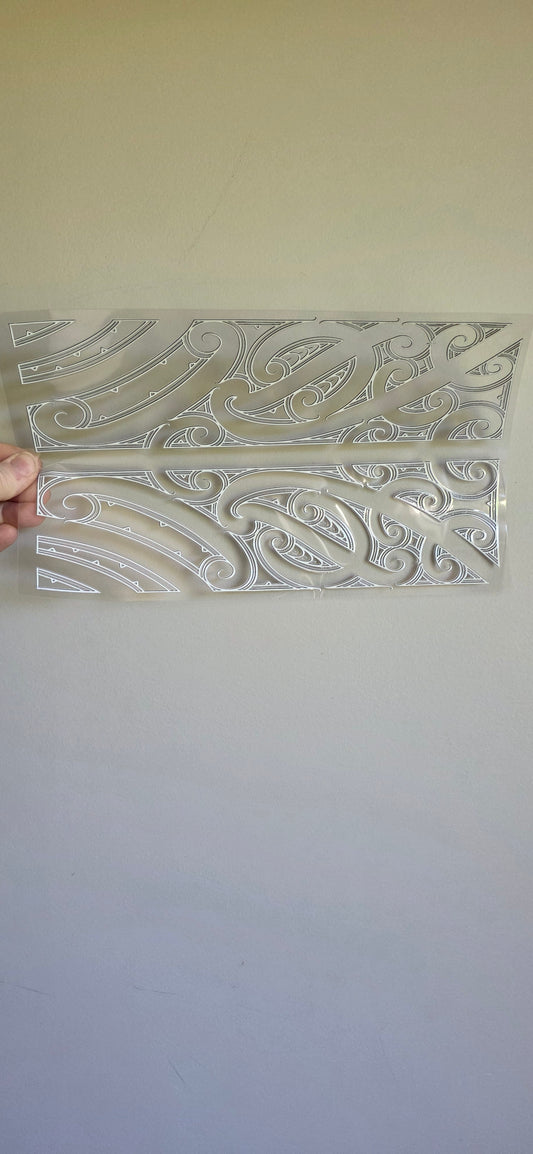 XL UV DTF DECAL MAORI DESIGN 28CMX17CM for touch lamps #172