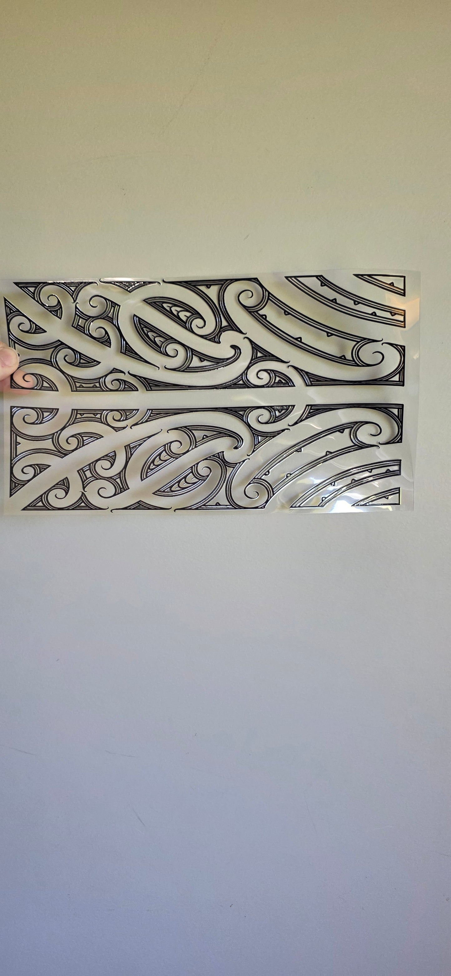 XL UV DTF DECAL MAORI DESIGN 28CMX17CM for touch lamps #173