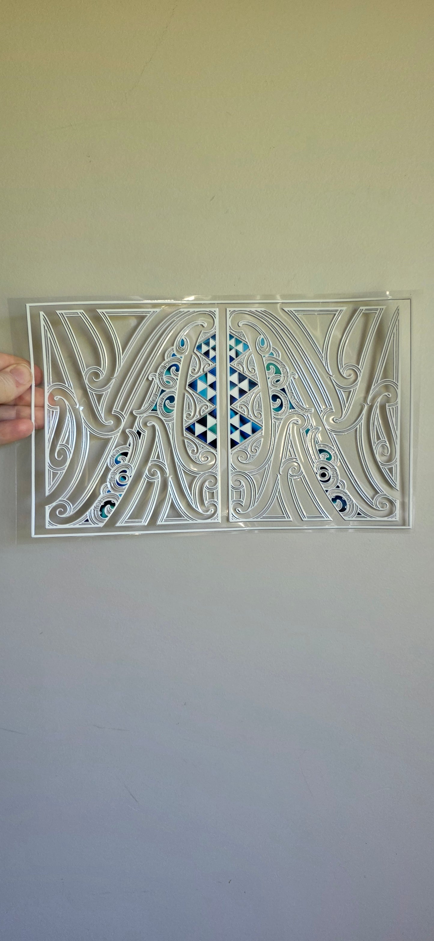 XL UV DTF DECAL MAORI DESIGN 28CMX17CM for touch lamps #194