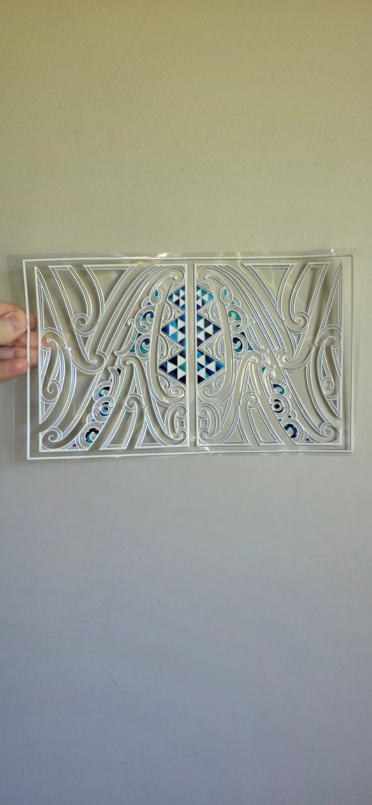 XL UV DTF DECAL MAORI DESIGN 28CMX17CM for touch lamps #194