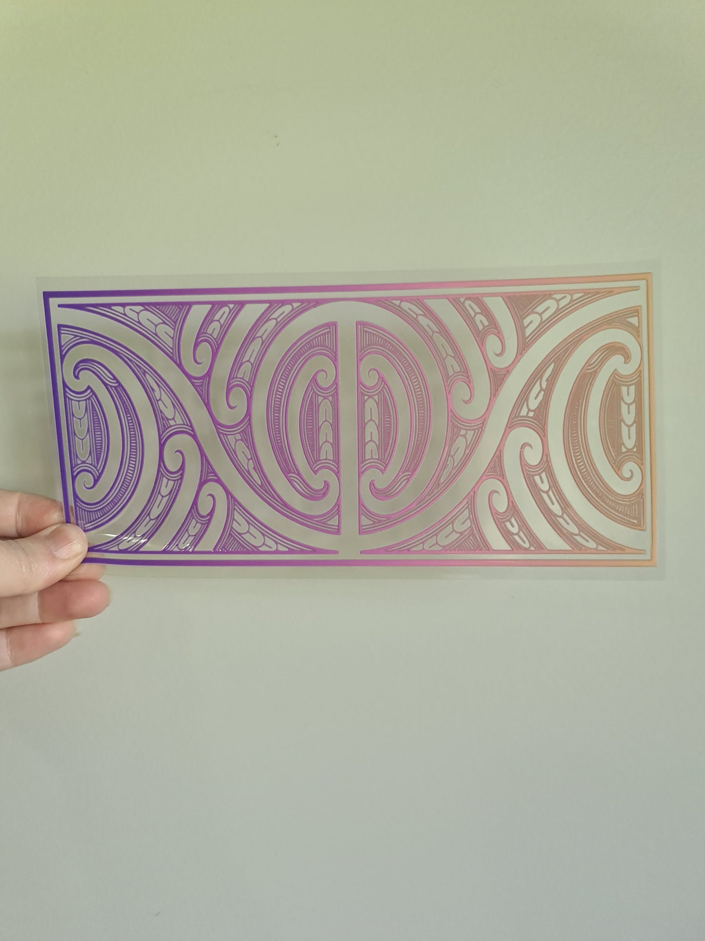UV dtf Maori design 23cmx11cm 16oz wrap #707