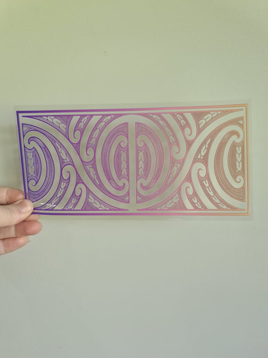 UV dtf Maori design 23cmx11cm 16oz wrap #707