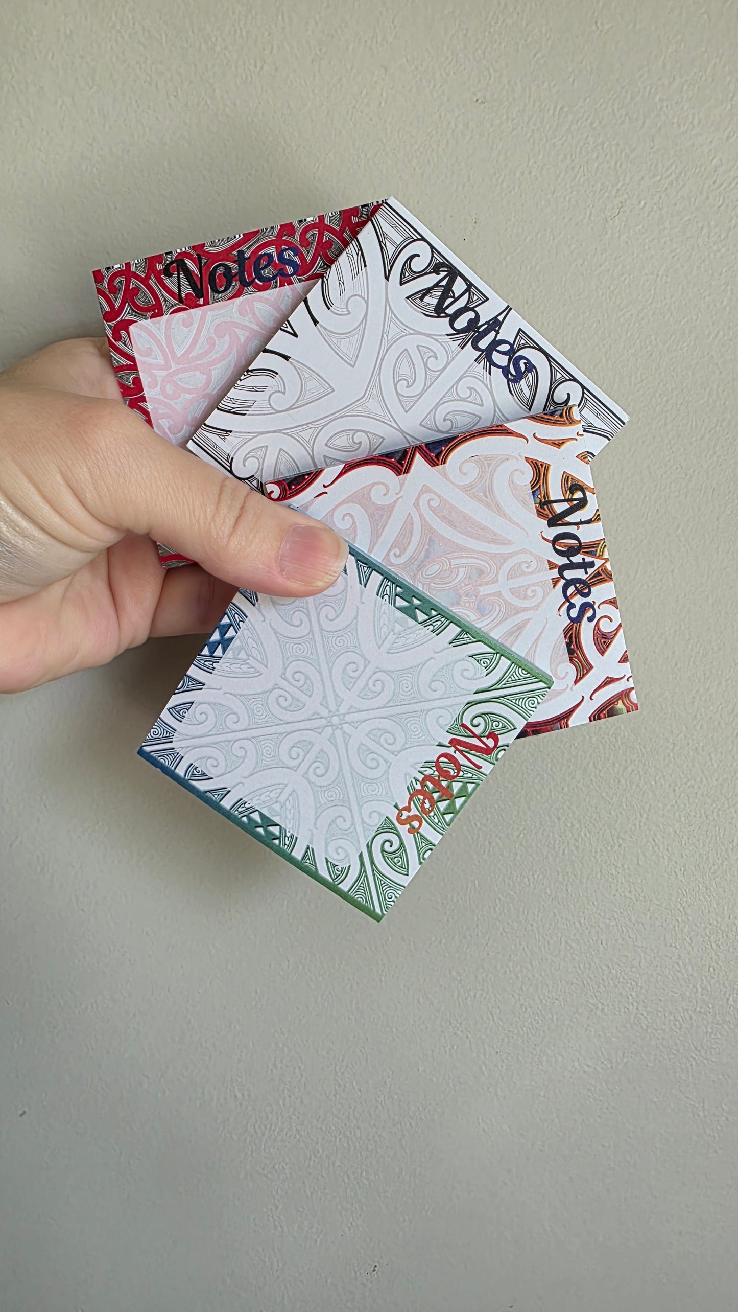 Maori design Sticky Note Pad ×4 pack 1 of each design