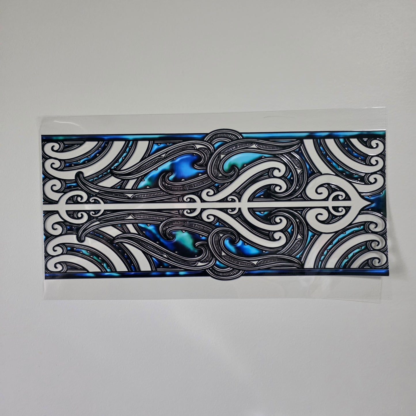 XL UV DTF DECAL MAORI DESIGN 38CMX17CM for touch lamps #48