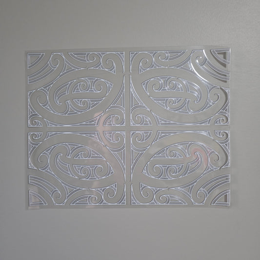 XL UV DTF DECAL MAORI DESIGN 30CMX23CM for Floor lamp size  #13