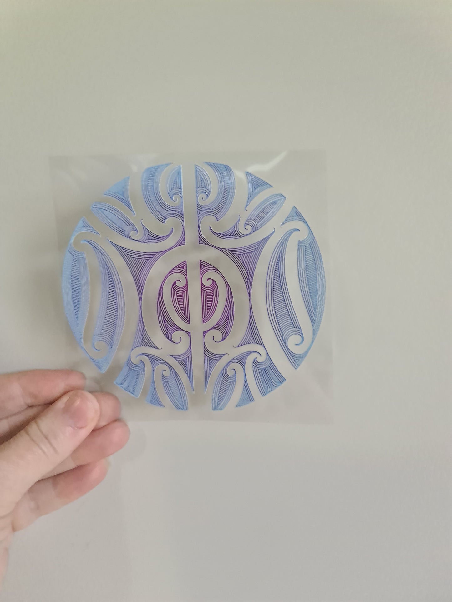 UV dtf Maori design mini size 11cmx11cm #551
