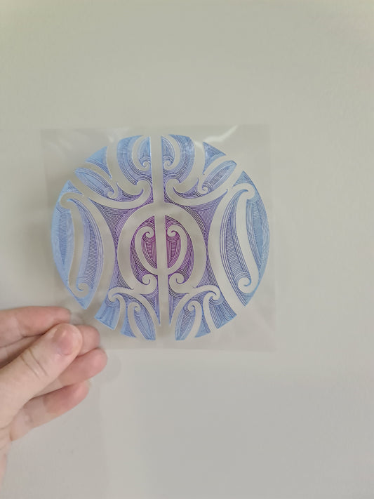 UV dtf Maori design mini size 11cmx11cm #551