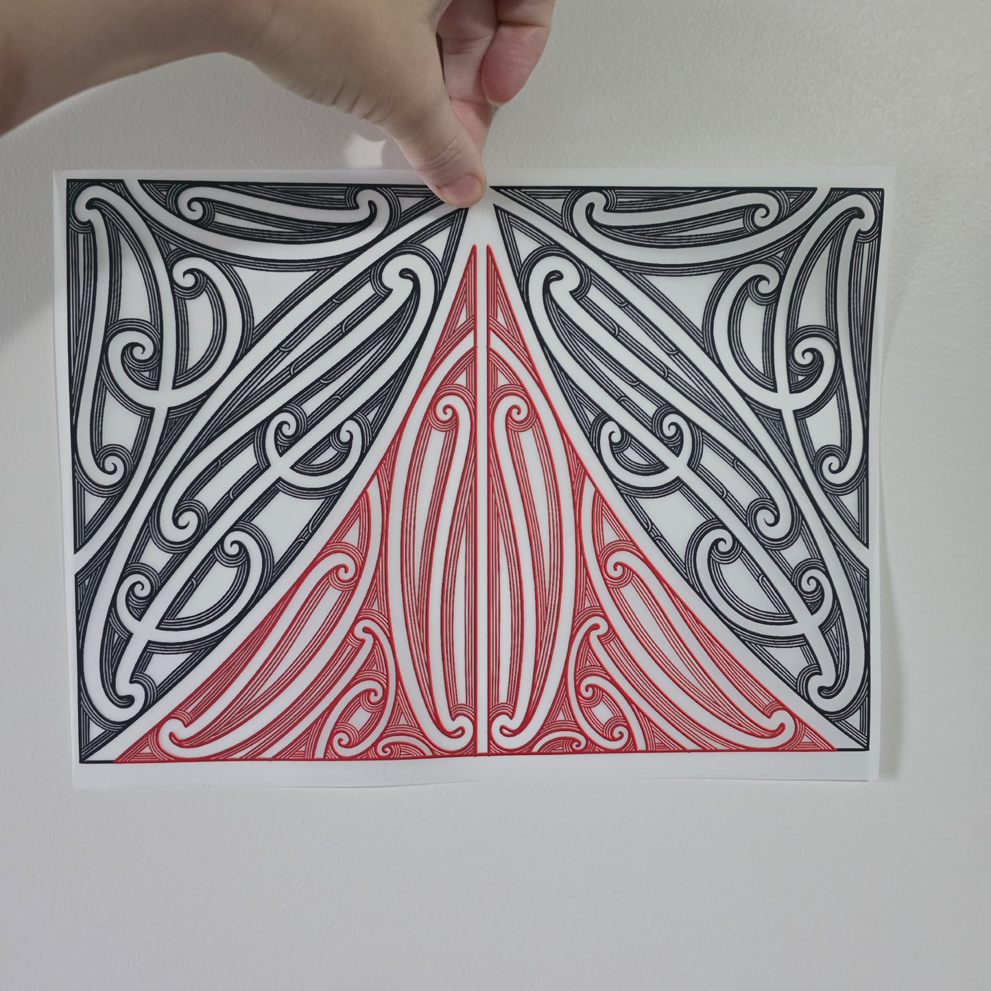 Maori design Iron on DTF 30cmx21cm