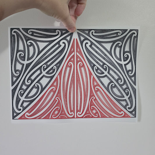Maori design Iron on DTF 30cmx21cm
