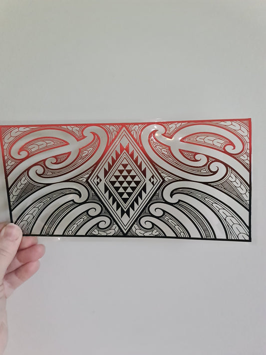 UV dtf Maori design 23cmx11cm 16oz wrap #1062