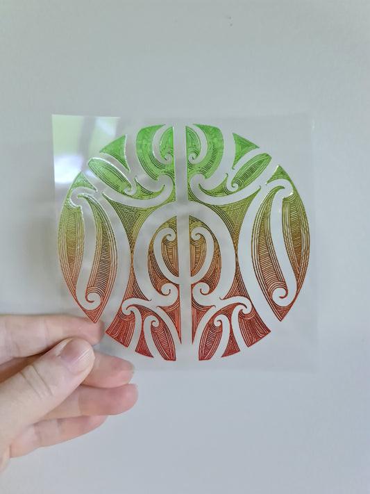 UV dtf Maori design mini size 11cmx11cm #956