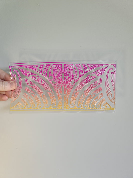 UV dtf transfer Maori design 23cmx11cm 16oz wrap #1312