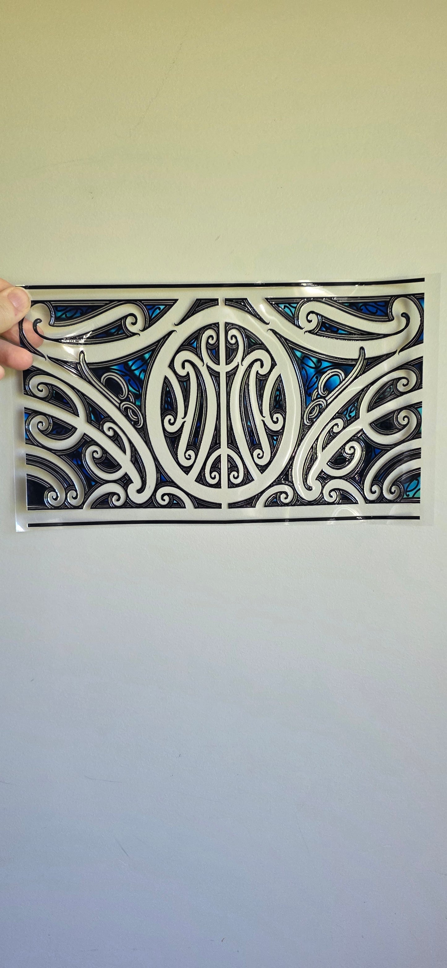 XL UV DTF DECAL MAORI DESIGN 28CMX17CM for touch lamps #185