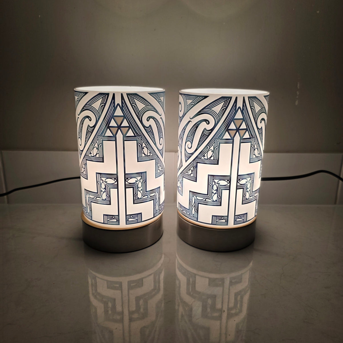 Maori design touch lamp - set 2 lamps (pre-order)
