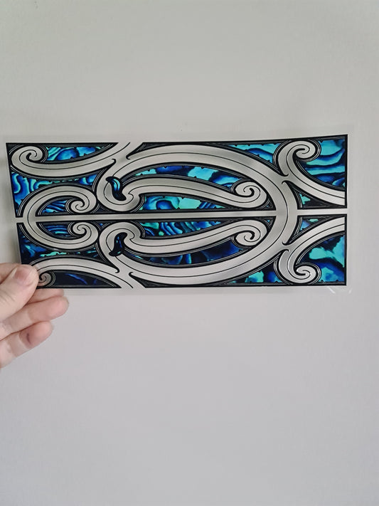 UV dtf Maori design 23cmx11cm 16oz wrap #1148