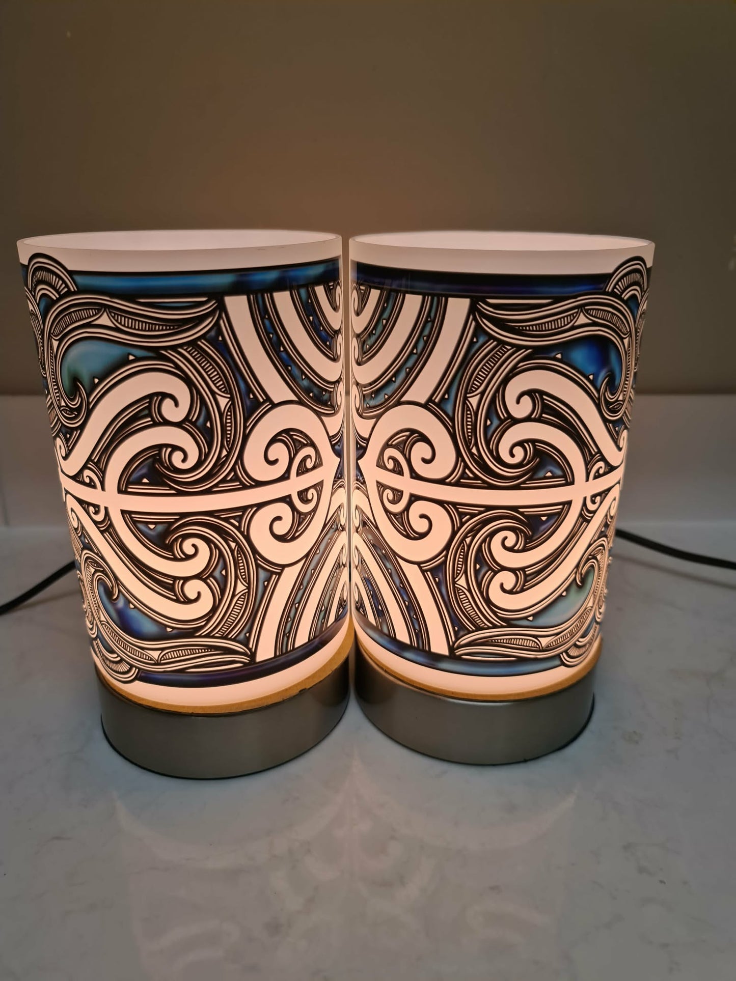 Maori design touch lamp - set 2 lamps (pre-order)