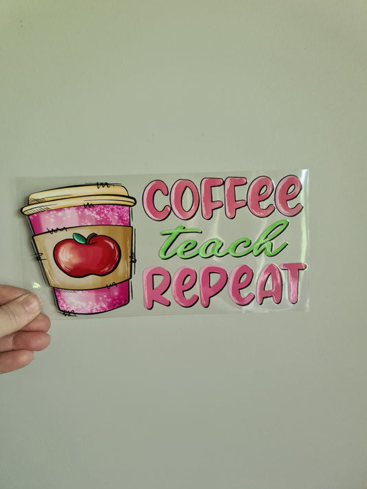 TEACHER AND KAIAKO dtf transfer Maori design 23cmx11cm 16oz wrap #1458