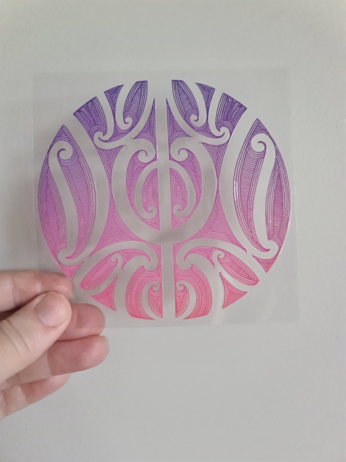 UV dtf Maori design mini size 11cmx11cm #421