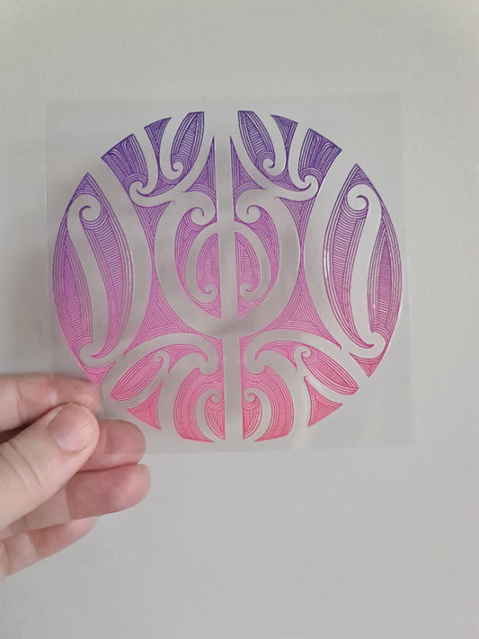 UV dtf Maori design mini size 11cmx11cm #421