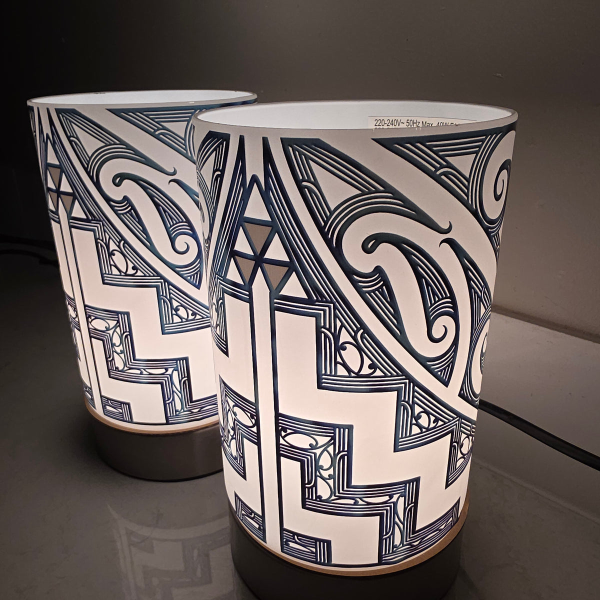 Maori design touch lamp - set 2 lamps (pre-order)