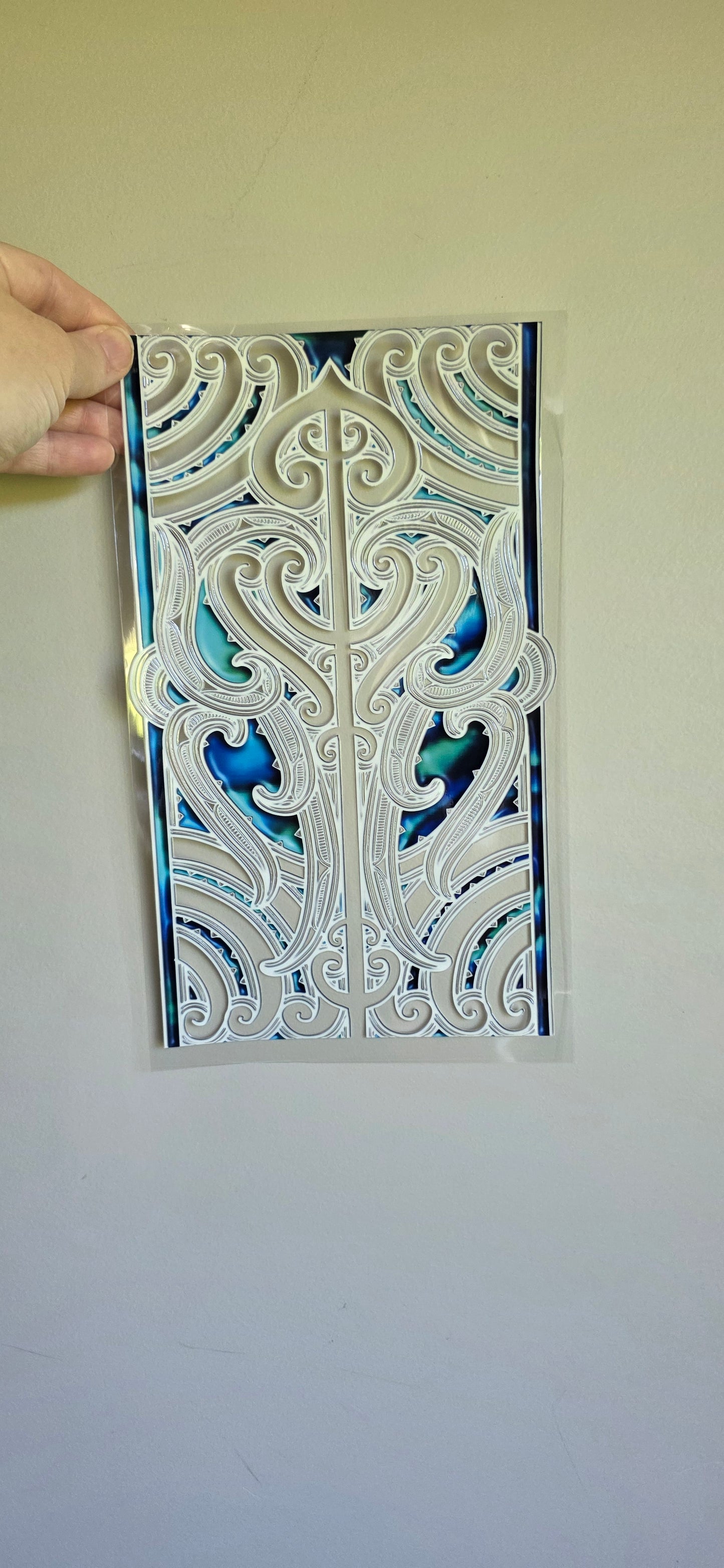 XL UV DTF DECAL MAORI DESIGN 28CMX17CM for touch lamps #147