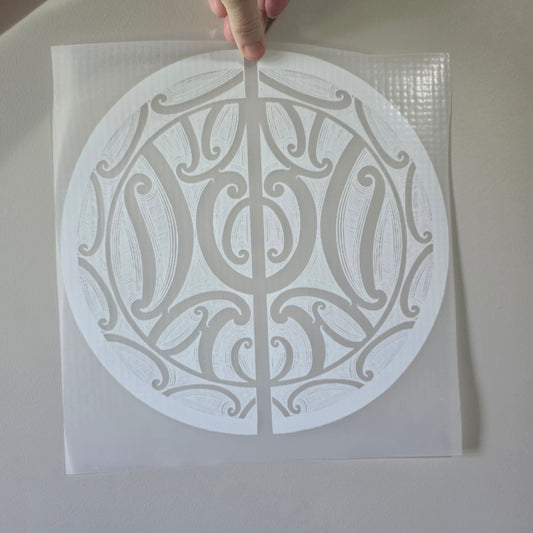 Maori design Iron on DTF 30cm