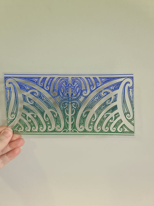 UV dtf transfer Maori design 23cmx11cm 16oz wrap #1222