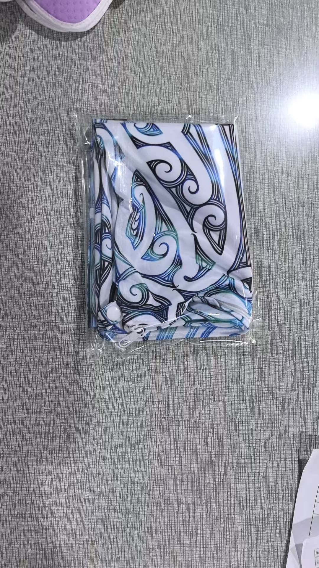 Maori design wetbag 30cmx40cm - Paua design