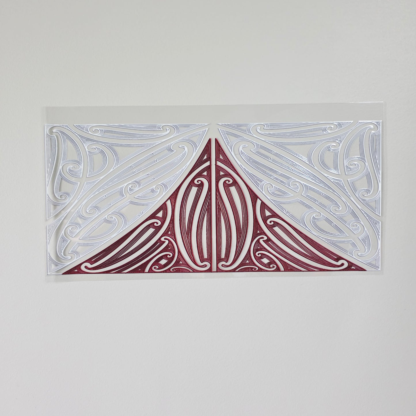 XL UV DTF DECAL MAORI DESIGN 38CMX17CM for touch lamps #04