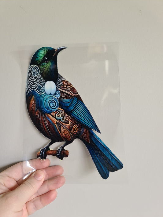 UV dtf Maori design A5 size 21cmx 14.8cm #399 bird